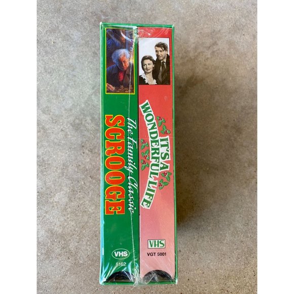 SCROOGE VHS - IT'S A WONDERFUL LIFE VHS - 2 VHS Gift Set - NIP - 1991 - Picture 4 of 6